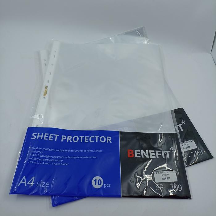 Gambar BENEFIT Sheet Protector - A4, 10 dari Toko Deoni Stationery_NEW undefined Tokopedia