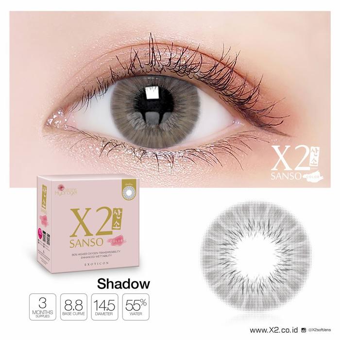 Gambar Softlens X2 Sanso - Shadow, NORMAL dari GymShop's undefined Tokopedia
