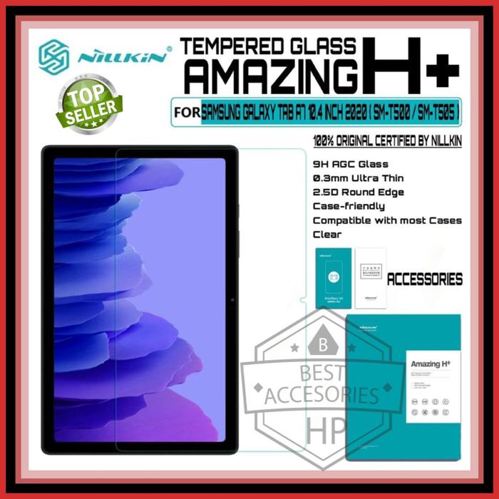 Gambar SAMSUNG GALAXY TAB A7 2020 10.4 TEMPERED GLASS NILLKIN AMAZING H+ 9H - TAB A7 2020, CLEAR dari Best Accesories Hp undefined Tokopedia