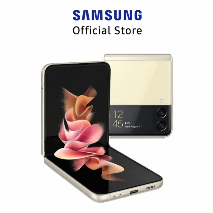 Gambar Samsung Galaxy Z Flip3 5G 128gb Grs Resmi Samsung Indonesia SEIN - Cream dari Multi Sellular undefined Tokopedia