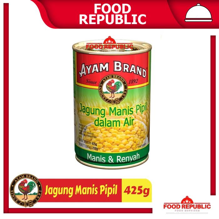 Gambar AYAM BRAND JAGUNG MANIS PIPIL 425 GR GARAM / KRIM SWEET CORN CREAM - JAGUNG PIPIL dari Food Republic undefined Tokopedia