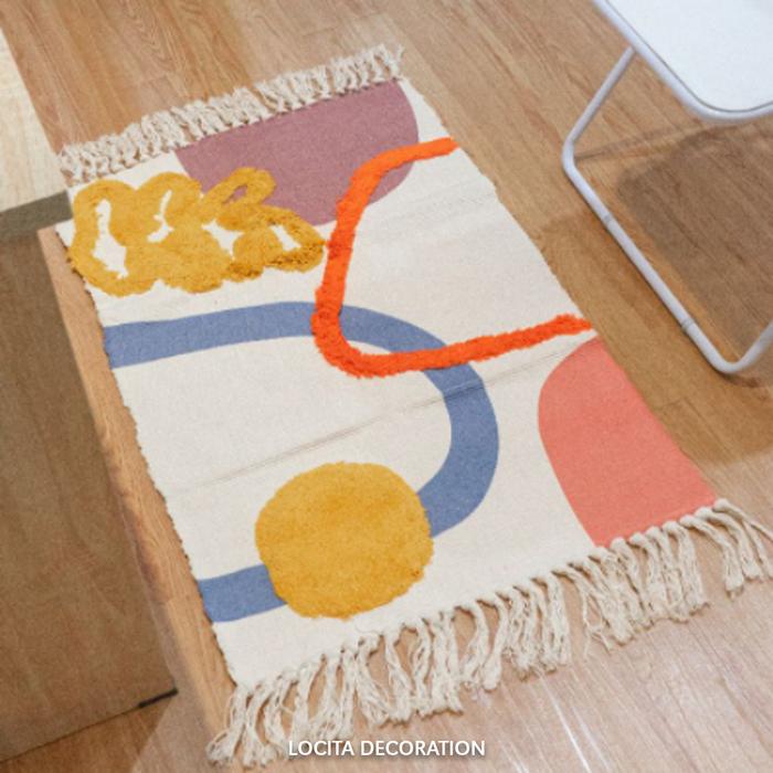 Gambar Rug/Karpet/Alas Lantai/Taplak meja motif korea - Rug Jisoo dari Locita Decoration undefined Tokopedia