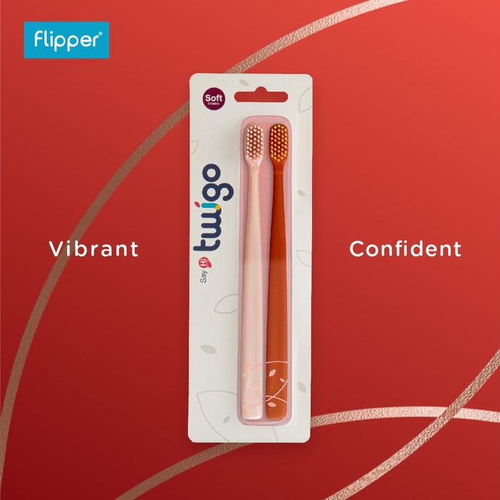 Gambar TWIGO Adults Toothbrush Set (Untuk Dewasa) - Merah dari Flipper Twigo Shop undefined Tokopedia