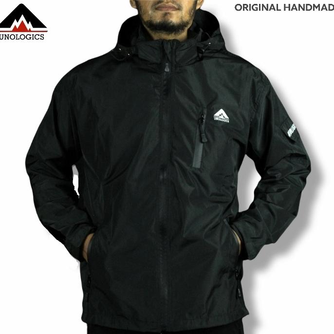 Gambar Jaket Outdoor Pria Wanita Parasut Gunung Waterproof Anti Air & Angin . - Hitam, XXXL dari UNOLOGICS STORE undefined Tokopedia