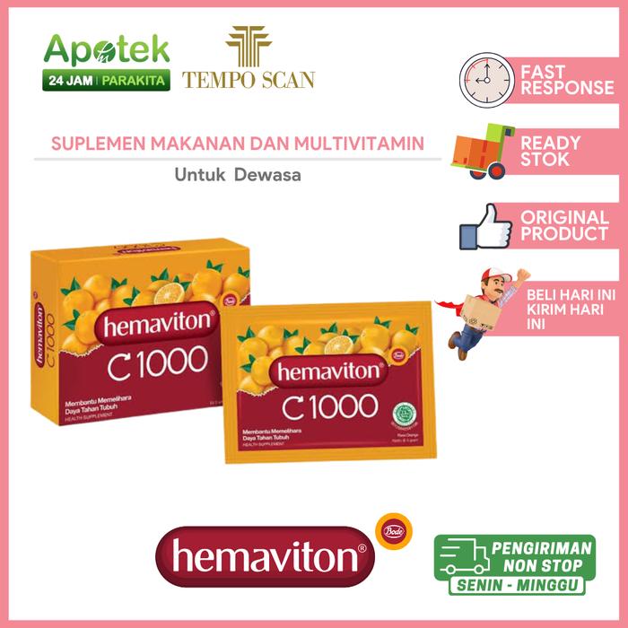 Gambar Hemaviton C 1000 / Suplemen Makanan dan Multivitamin / Untuk Dewasa - Orange dari Apotek24jamParakitaMedika undefined Tokopedia
