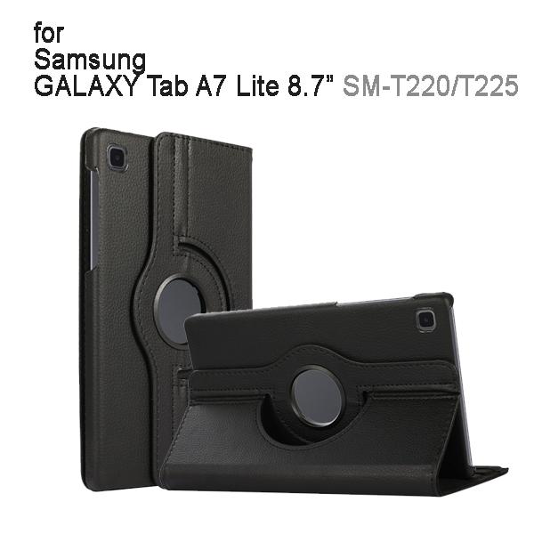 Gambar Flip cover Rotary Samsung Galaxy Tab A7 Lite 8.7” SM-T220/SM-T225 - Hitam dari dyvaltech undefined Tokopedia