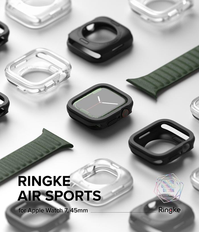 Gambar Ringke Airsport Case Aplle Watch 7 45MM / 41MM Casing Apple Watch 7 - Black, 45mm dari Devil Store Indonesia undefined Tokopedia