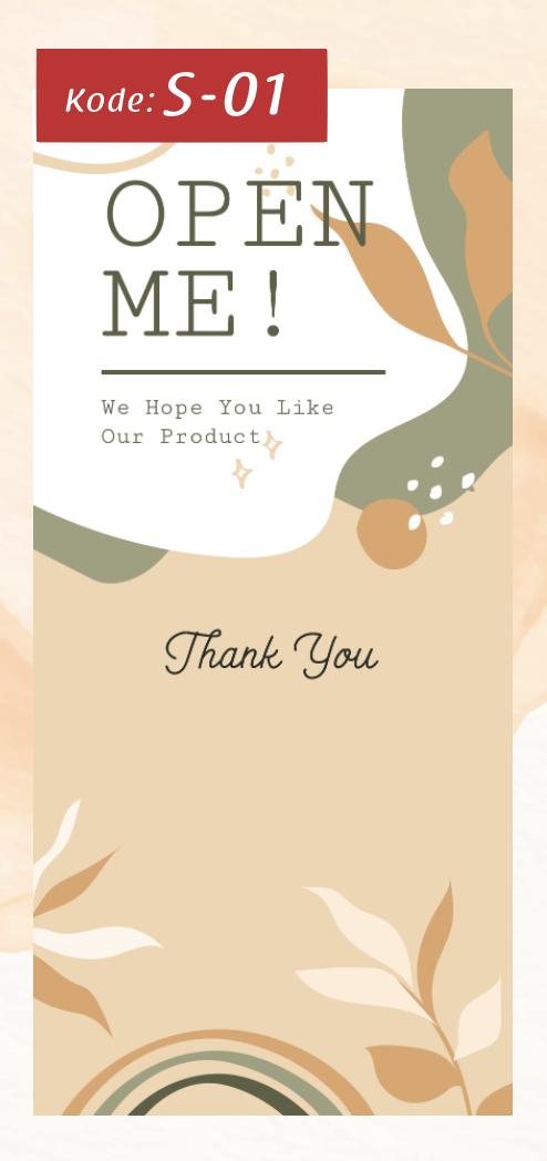 Gambar [Isi 60-100] Sticker Segel/ Sticker Box/ Label Packaging - S-01, 6x10 CM dari MM Sticker undefined Tokopedia