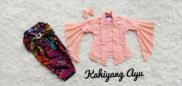 Gambar Kebaya Khahiyang Ayu Kebaya Brokat Kebaya Cantik Kebaya anak - peach, 8-10 thn dari Azzafrankids undefined Tokopedia
