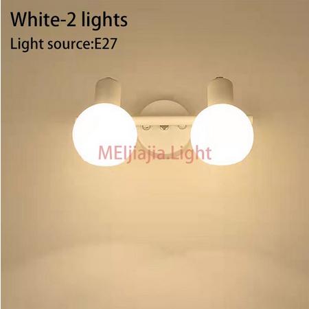 Gambar Lampu Dinding Lampu Depan retro Untuk Cermin makeup / Kamar Mandi - Putih 2 Lampu, Warm Light dari K-Dunk Jkt Store undefined Tokopedia