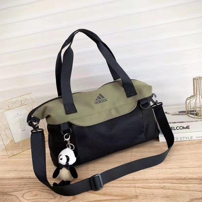 Gambar TAS TRAVEL BAG OLAHRAGA GYM YOGA SENAM BAJU BESAR IMPORT FREE BONEKA - Green dari Tasmurah Ok New Generation undefined Tokopedia