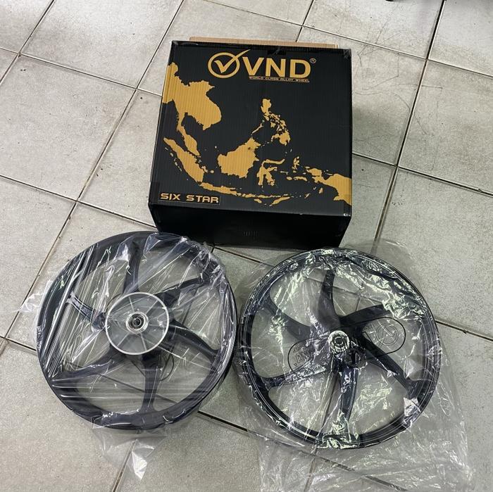 Gambar Velg VND Six Star Ninja RR 215x17 dan 300x17 - Hitam dari System Motor Sport undefined Tokopedia