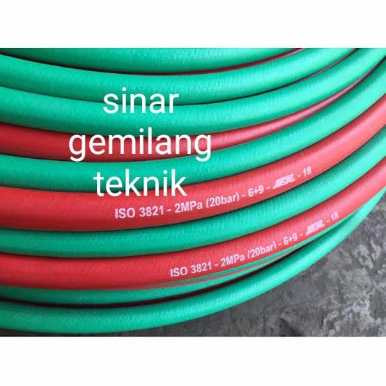 Jual SELANG BLENDER LAS DOUBLE 1/4" × 3/8 " NCR ORIGINAL THAILAND