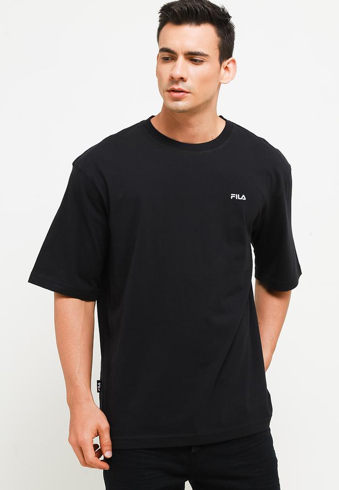 Gambar Fila Baju Kaos Pria Bozci - Black - L dari FILA Official Store undefined Tokopedia