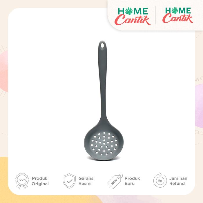 Gambar Skimer Strainer Saringan Sodet Sutil Silicone 32cm - Hitam dari Home Cantik undefined Tokopedia