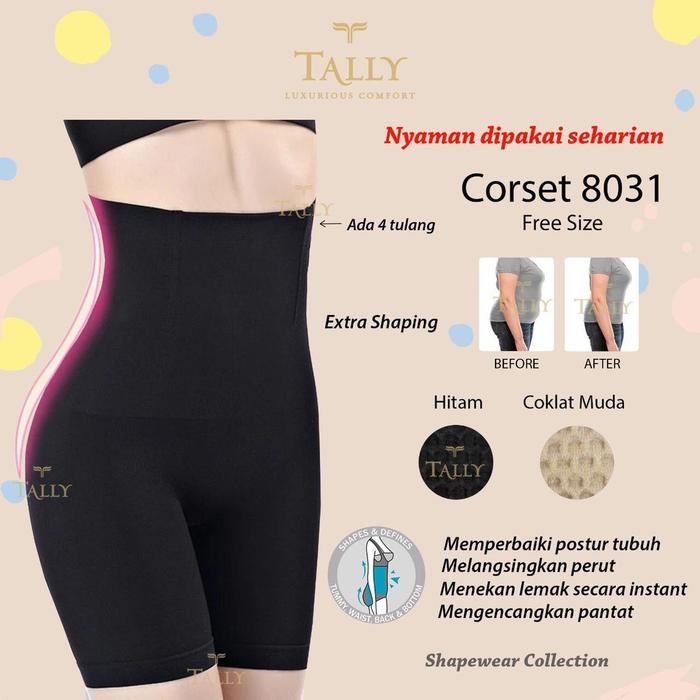 Gambar TALLY Cd Korset pelangsing Perut dan Paha 8031 Pakai Tulang - Coklat muda, Free Size dari Dalamanku undefined Tokopedia