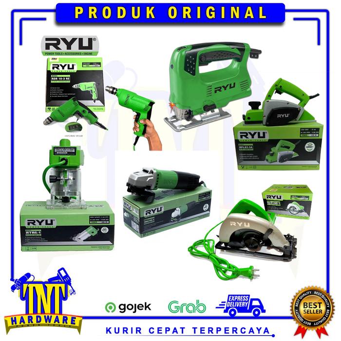 Gambar RYU PAKET 6 ITEM POWER TOOLS-MESIN BOR-MESIN SERUT KAYU - MESIN ROUTER dari TNT HARDWARE. undefined Tokopedia