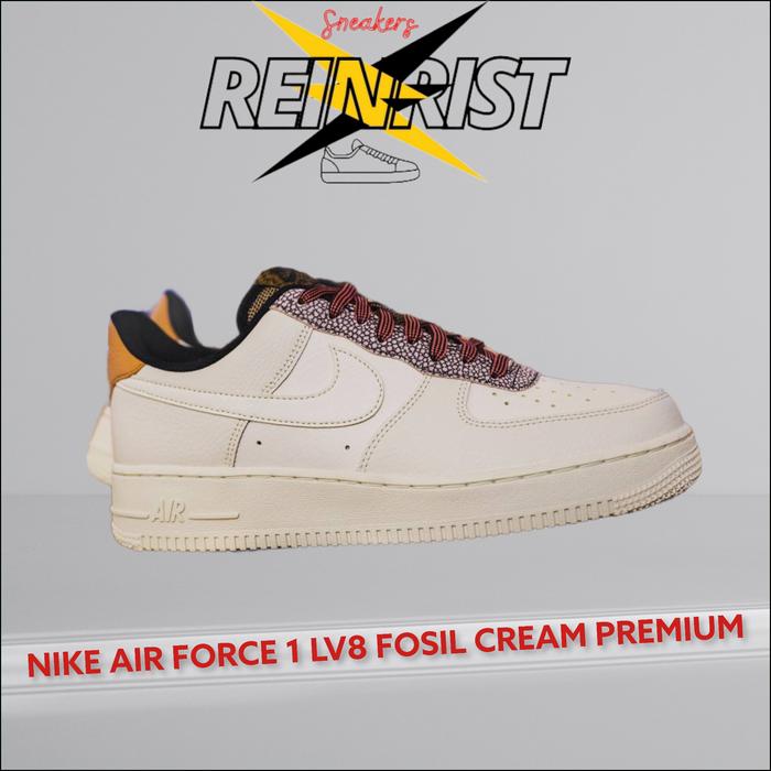 Jual NIKE AIR FORCE 1 LV8 FOSIL CREAM PREMIUM - 36 - Kota Tangerang Selatan  - REINRIST SNEAKERS | Tokopedia
