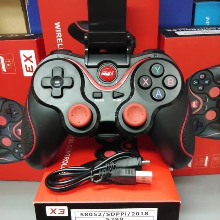 Gambar GAMEPAD X3 JOYSTICK Bluetooth WIRELESS SMARTPHONE ANDROID HOLDER HP PC - X3 dari Trante shop undefined Tokopedia