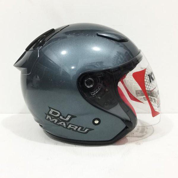 Gambar [ ORIGINAL ] HELM KYT DJ MARU SOLID 9 PILIHAN WARNA HALF FACE / KYT DJ - GREY GLOSSY, M dari lapaktanahabangcom undefined Tokopedia