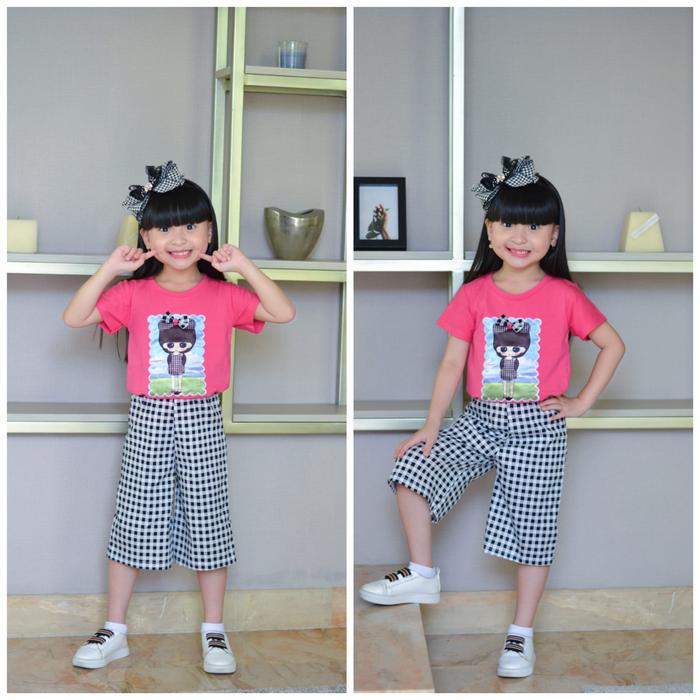 Gambar stelan anak perempuan 4-11 tahun/setelan kaos anak perempuan import - fanta, 8-9 tahun dari TrenMode undefined Tokopedia