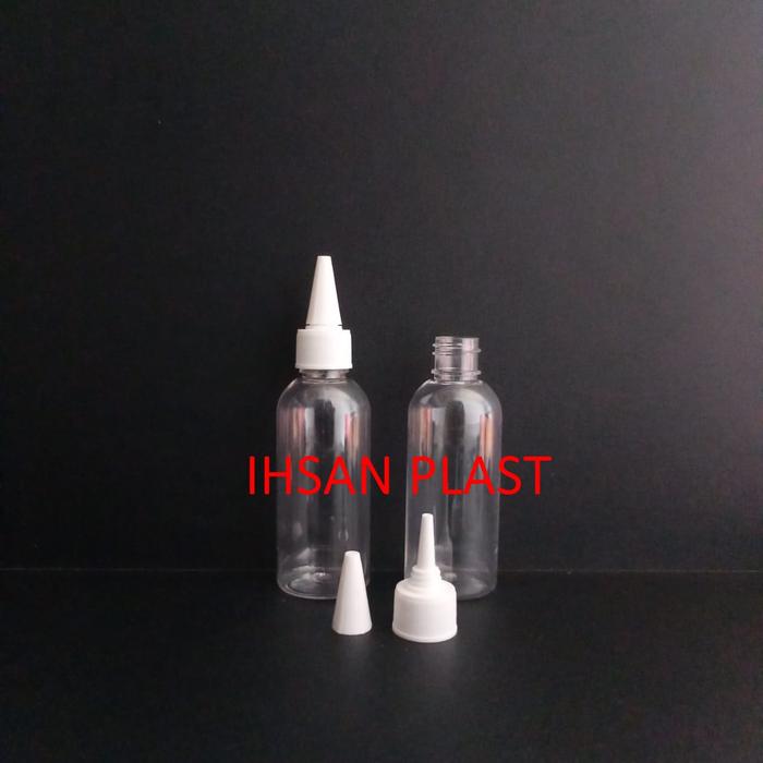 Gambar BOTOL BR 60 ML NATURAL TUTUP LANCIP - Putih dari Ihsan Plast Kota Malang Tokopedia