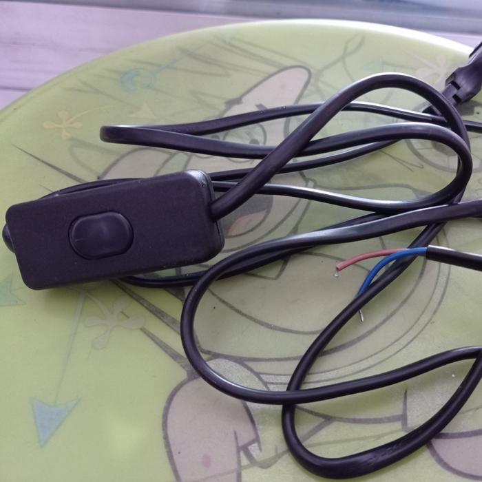 Jual kabel lampu belajar + saklar switch on off / kabel buntung plus ...