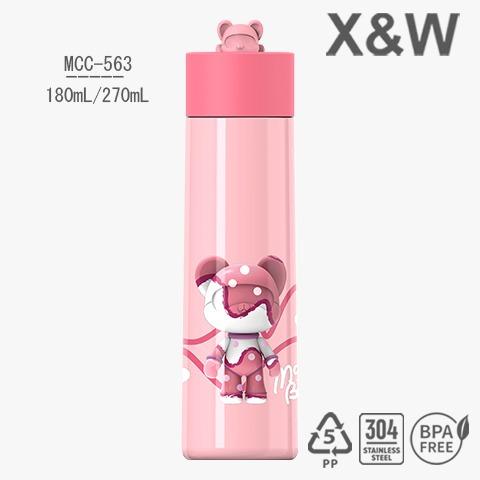 Gambar Magic Bear Botol Minum Anak MCC-563 Vaccum Flask 270ml Dengan Pegangan Silicone Portable Water Resistant BPA Free - Merah Muda dari Ollahomeliving undefined Tokopedia