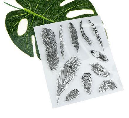Gambar Clear Stamp (Stempel Transparan/Bening) - Feather Shape dari JPL CRAFT STORE undefined Tokopedia