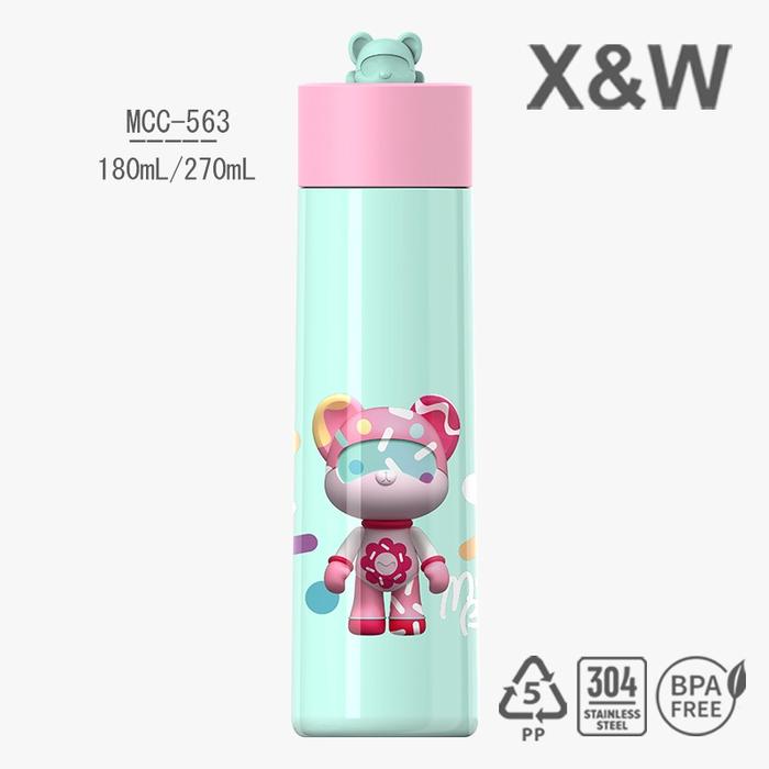 Gambar Magic Bear Botol Minum Anak MCC-563 Vaccum Flask 270ml Dengan Pegangan Silicone Portable Water Resistant BPA Free - Hijau dari Ollahomeliving undefined Tokopedia