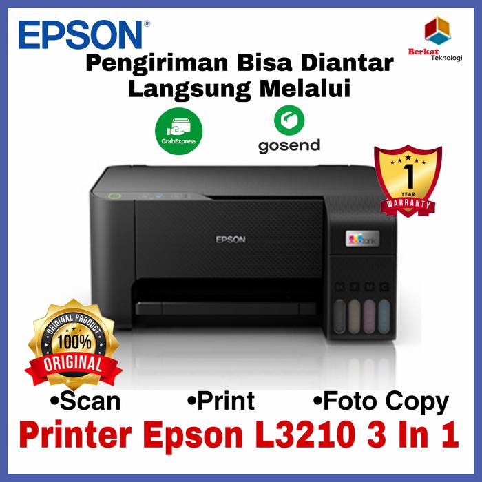 Gambar Printer Epson L3210 Scan, Print, & Foto Copy - Pengganti Epson L3110 dari Berkat Teknologi Bogor undefined Tokopedia