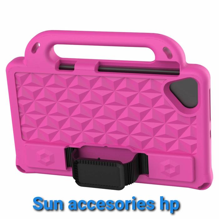 Gambar Casing Case Strap standing Samsung Galaxy Tab A7 Lite T220/T225 8.7inc - Pink dari Sun-accesorieshp undefined Tokopedia