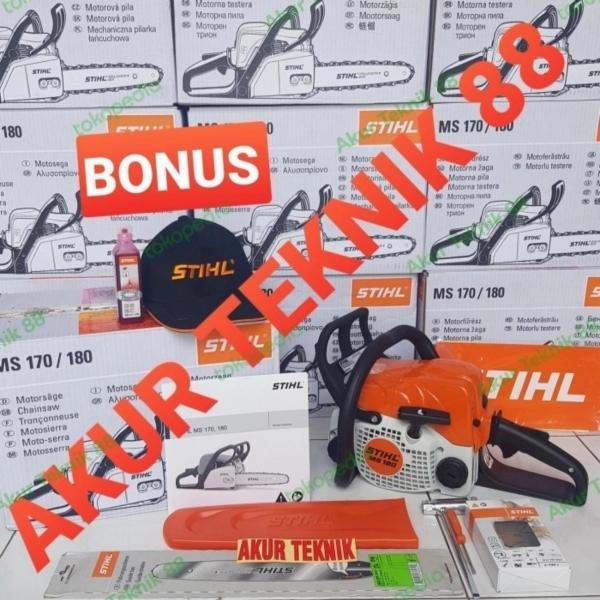 Gambar chainsaw censow senso STIHL MS 170 ASLI bar 14 inch dari AKUR TEKNIK 88 GARUT undefined Tokopedia