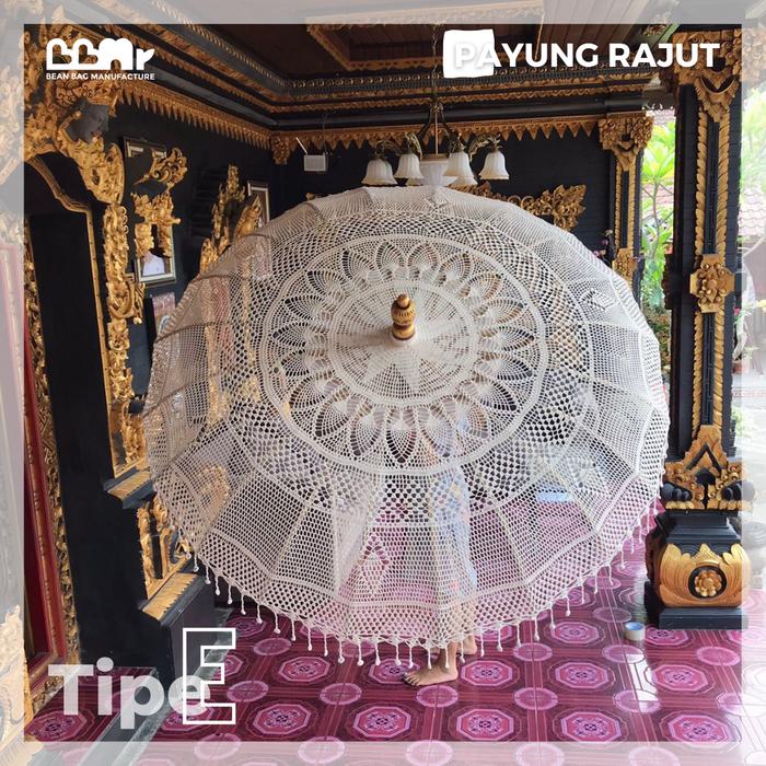 Gambar Payung Rajut Macrame Bamboo Framing Umbrella Rangka Bambu Tipe A - Tipe E, 2 Meter dari Bean Bag Manufacture undefined Tokopedia