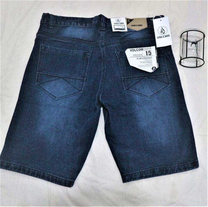Gambar celana jeans pendek pria JUMBO Navy - kualitas premium size 27-44 - Biru, 35/36/37 dari Jeans Blackdino undefined Tokopedia