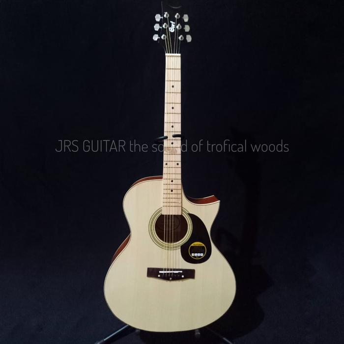 Gambar GITAR AKUSTIK CORT TANAM BESI BERGARANSI - nat akustik, tanpa tas dari Jr.Sanjaya undefined Tokopedia