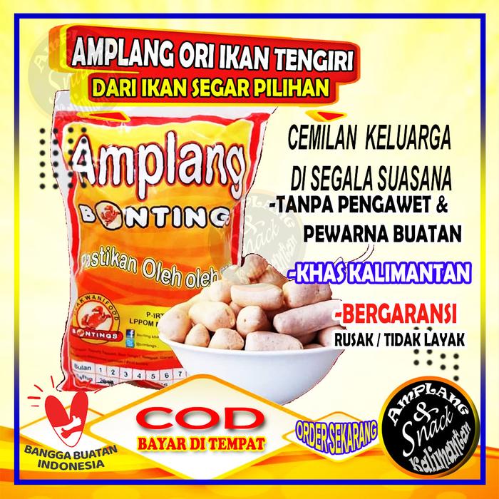 Gambar kerupuk amplang ikan tengiri cemilan kaya gizi oleh oleh balikpapan dari oleh oleh bpn undefined Tokopedia