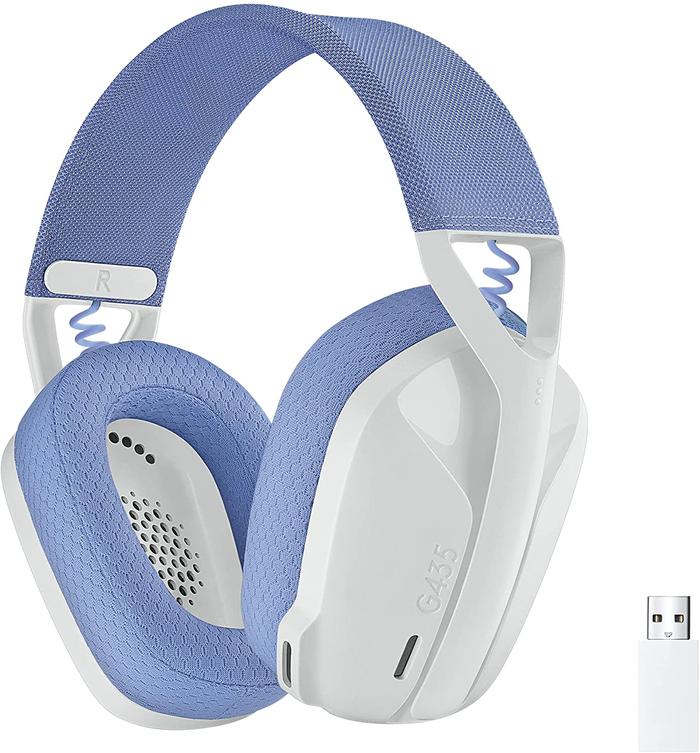 Gambar Logitech G435 Lightspeed Wireless Gaming Headset - White-Lilac dari DextMall undefined Tokopedia