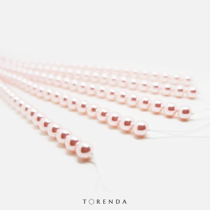 Gambar Torenda Pearl Mutiara T5810 Payet Jahit 4mm - Varian Warna/PCS - Rosaline dari Torenda undefined Tokopedia