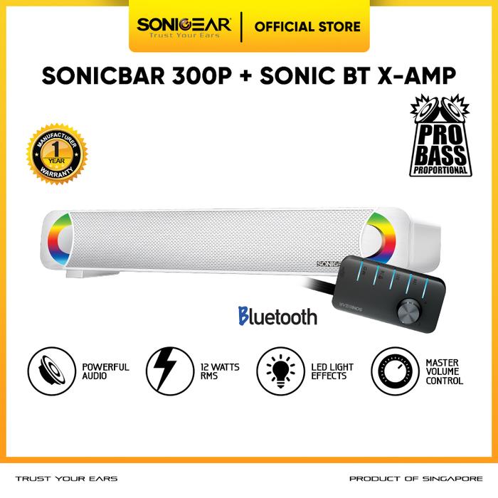 Gambar Speaker SonicGear Sonicbar 300P Powerful SoundBar with Light Effect - Putih, BLUETOOTH dari Sonicgear Indonesia undefined Tokopedia