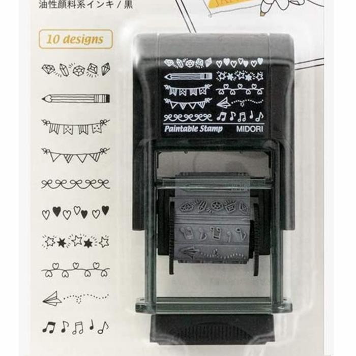 Gambar Midori Paintable Stamp - Stempel Journal Planner - Party dari TOA Graphic Books undefined Tokopedia