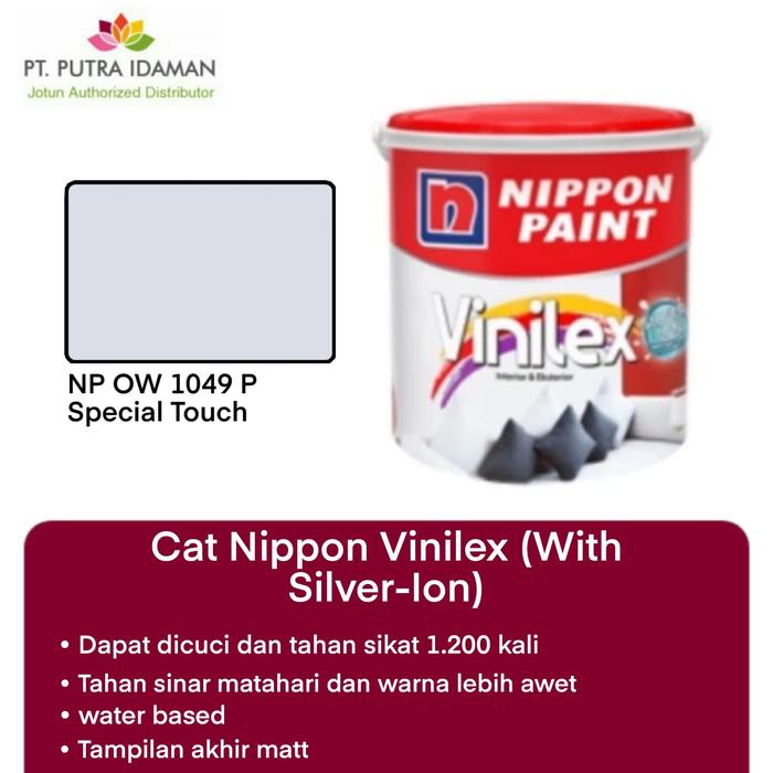 Gambar CAT INTERIOR NIPPON PAINT VINILEX 25KG - SPECIAL TOUCH OW 1049P dari PUTRA IDAMAN JKT undefined Tokopedia