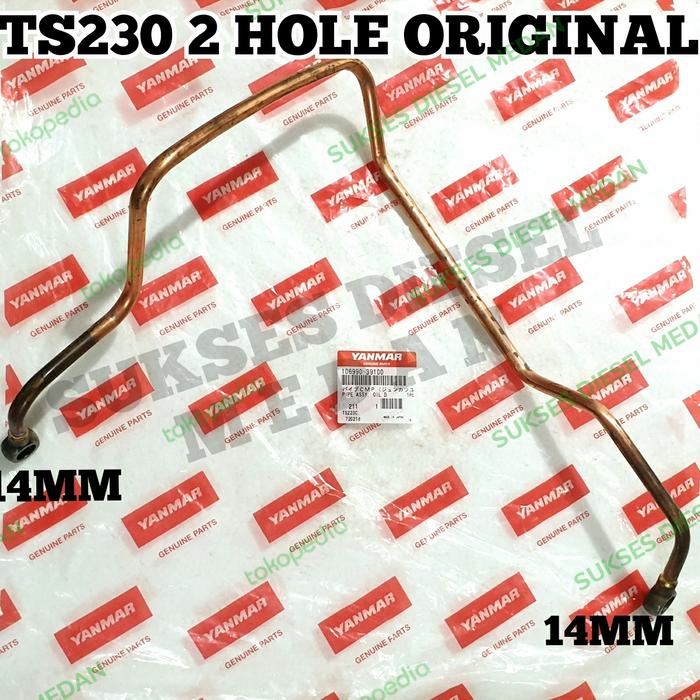 Gambar TS230 Lub Oil Pipe Selang Oli Olie Yanmar TS-230 2 Lubang Original dari sukses diesel abadi undefined Tokopedia
