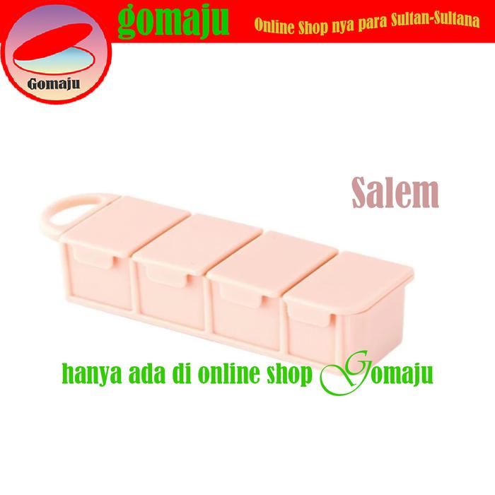 Gambar PILL BOX PILL STORAGE KOTAK OBAT 4-SEKAT TEMPAT VITAMIN STATIS - Salem dari Gomaju TikStor undefined Tokopedia