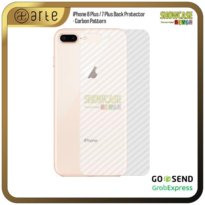 Gambar Back Protector Compatible For iPhone Anti Gores Screen Protector Carbon Pattern - 8Plus/7Plus dari ShowcaseFever undefined Tokopedia