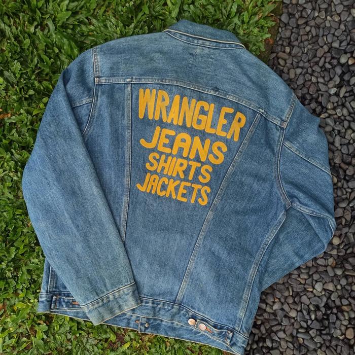 Jual Denim Jacket Wrangler Vintage Blue 