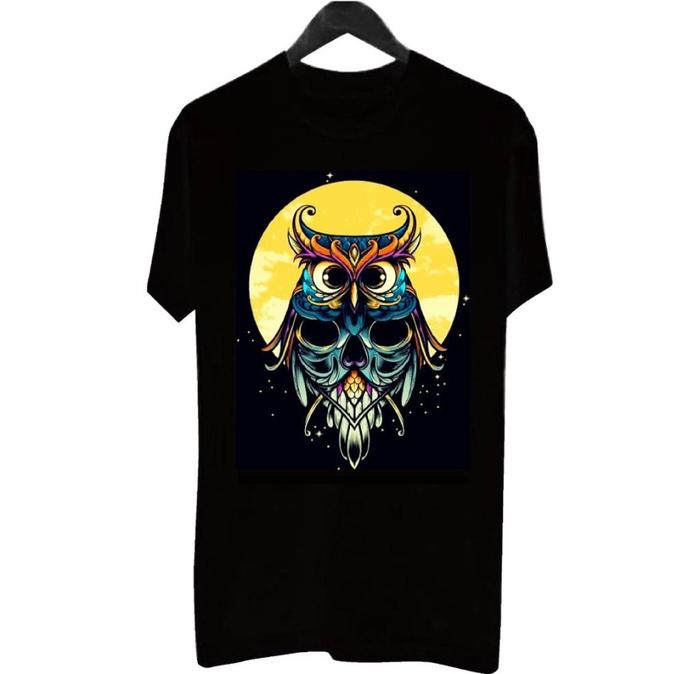 Gambar Bfashion-BF031 Kaos Distro Pria T-Shirt Pria Kaos Pria Burung - Hitam, L dari bfashionshop undefined Tokopedia