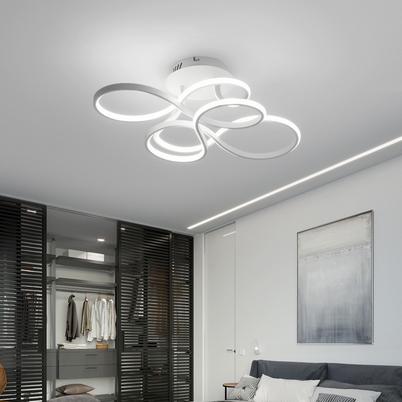 Gambar Lampu Plafon Mewah 70CM Ruang Tamu Lampu Hias Minimalis Lampu 54 Watt - Putih dari Arieleza Store undefined Tokopedia