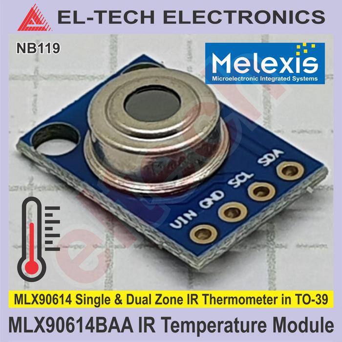 Gambar MLX90614ESF-BAA Module Sensor Suhu Infra Red Touchless Tanpa Sentuh - MLX90614 BAA dari ELTECH online undefined Tokopedia