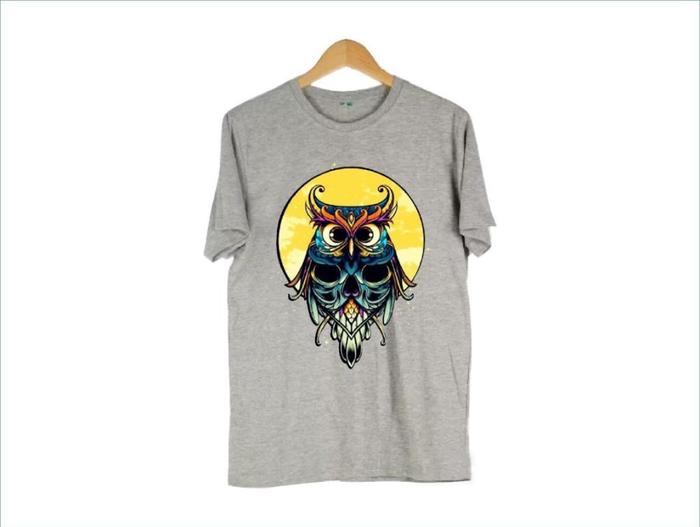 Gambar Bfashion-BF031 Kaos Distro Pria T-Shirt Pria Kaos Pria Burung - Abu-abu, XXL dari bfashionshop undefined Tokopedia